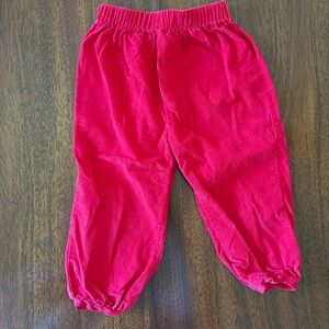 Little English Red Corduroy Pants